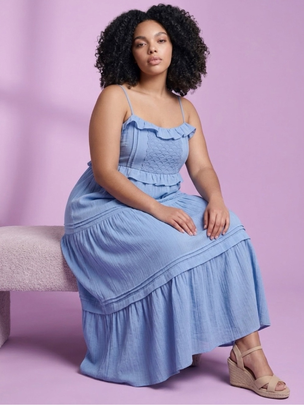 Women's Babydoll Maxi Dress xl